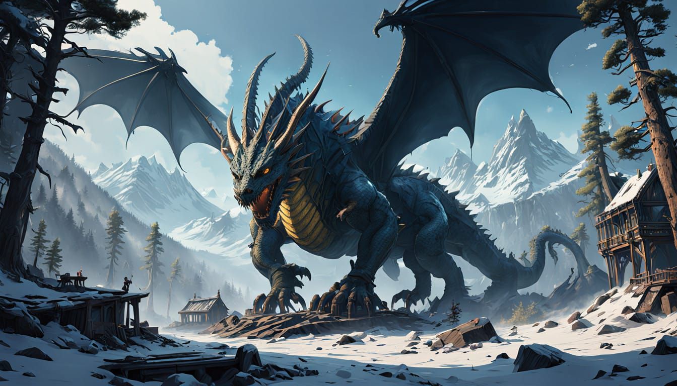 Epic Fantasy Dragon Unfurls in 8K Resolution, Unreal Engine ...