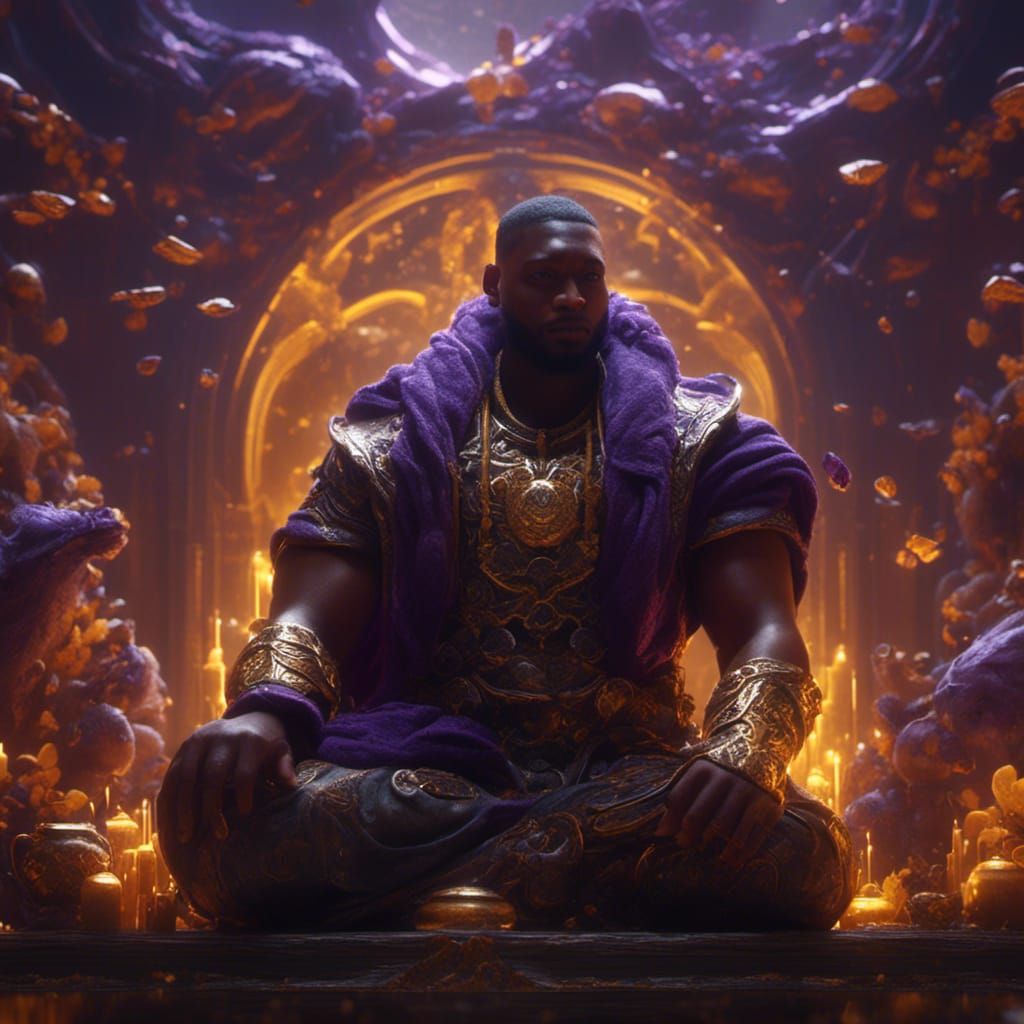 Black God in Dark Fantasy Style