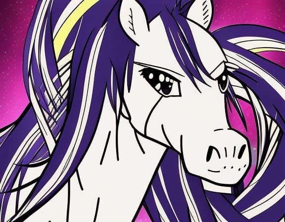pony coloring page by artist "anime", Anime Key Visual, Japa...