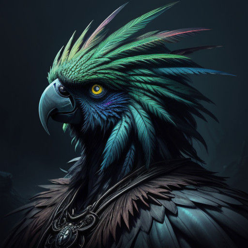 Twisted Parrot of Dark Fantasy