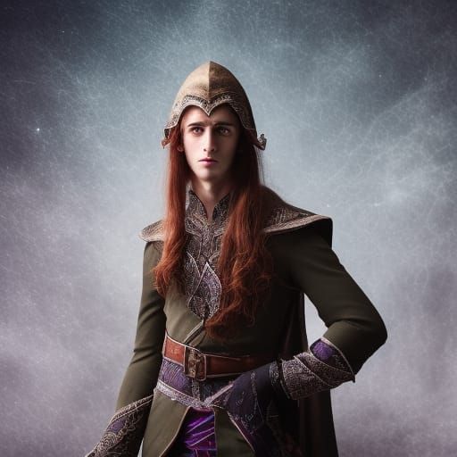 Hyperrealistic Male Elven Alchemist Doctor Portrait