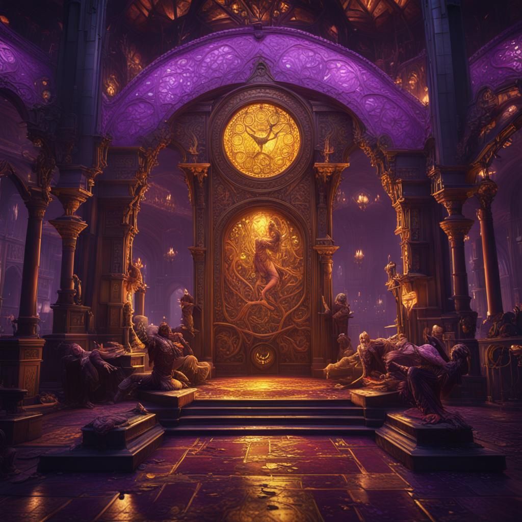 Dark Fantasy Erotik Masterpiece in Art Nouveau Style