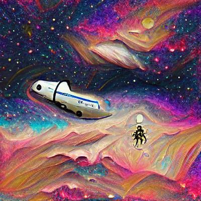 Futuristic Space Travel Concept