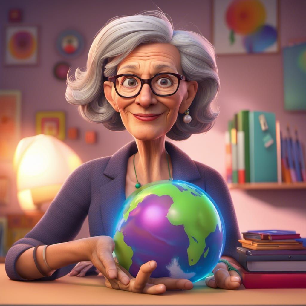 Teacher Learning AI: 3D Rendered Concept Art