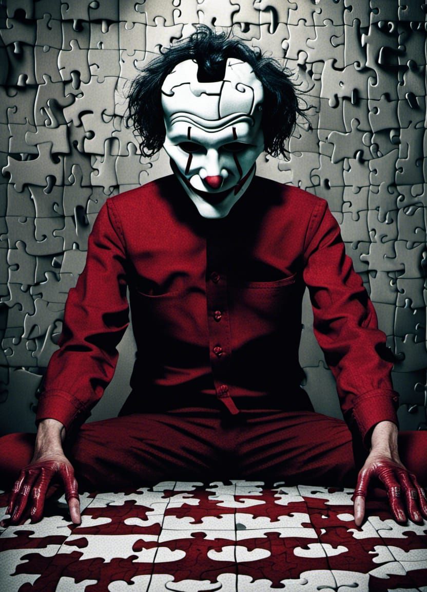 Abstract Jigsaw Puzzle Composition