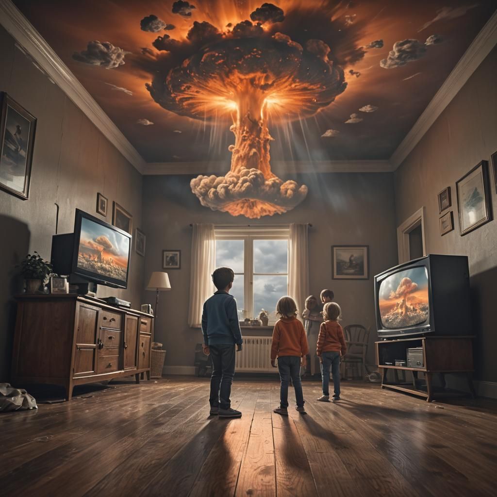 Family Faces Apocalypse: An 8K Digital Painting