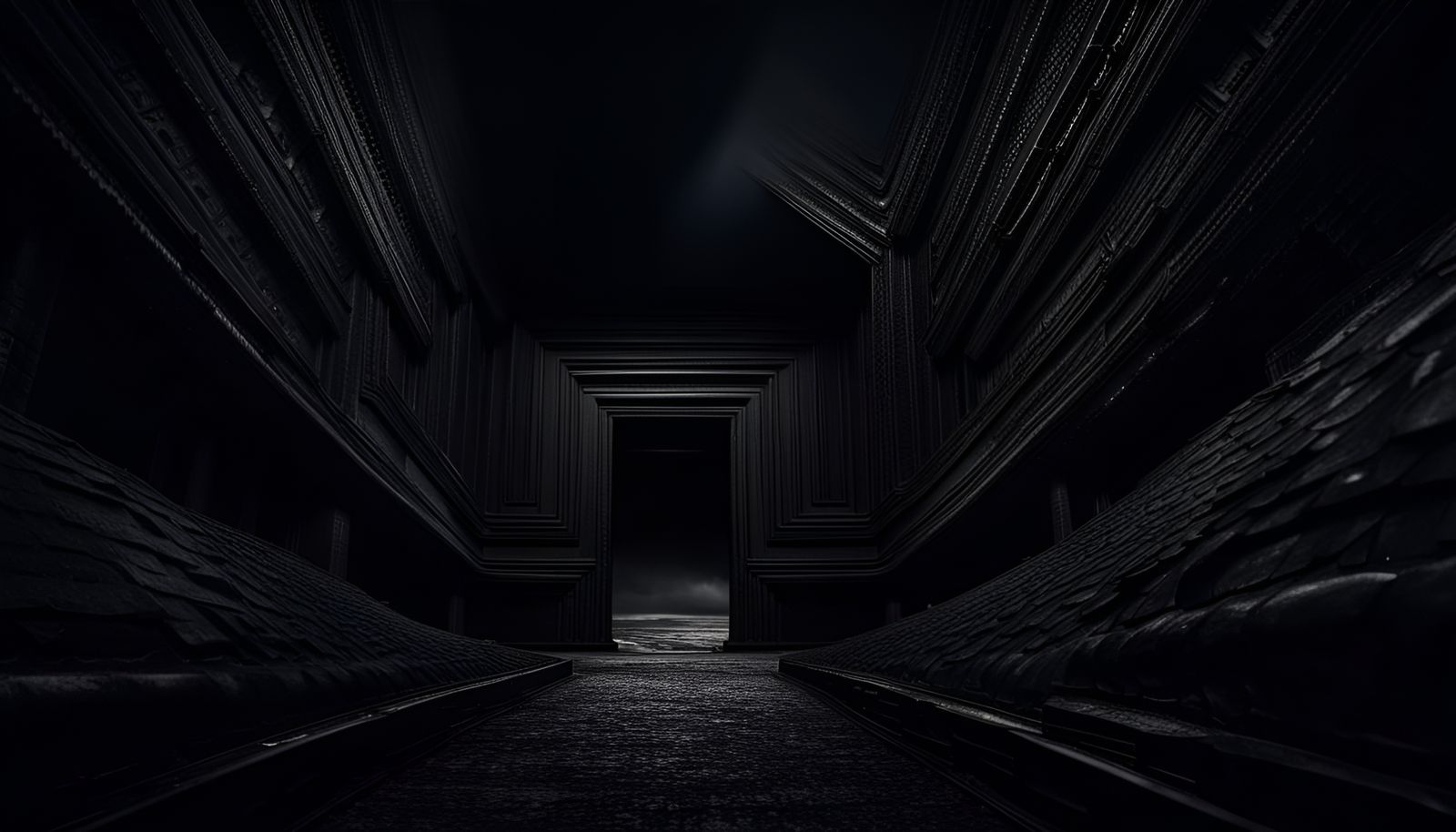 Hyperrealistic Black Void in High Definition