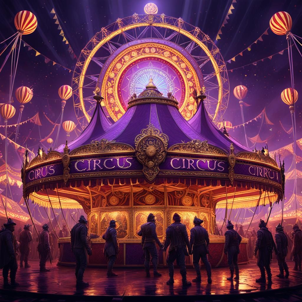 Dark Fantasy Circus Art in 8k Resolution