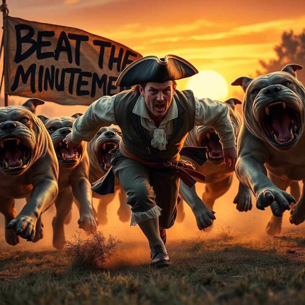 Minuteman's Desperate Flight from Ferocious Bulldogs