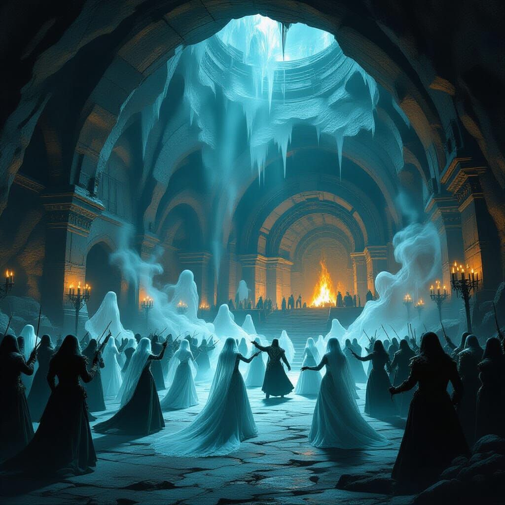 Ghostly Dwarven New Year's Ball Beneath the Mountain