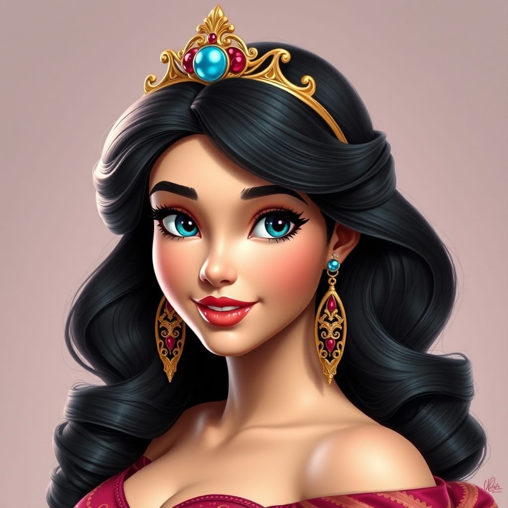 Hyperrealistic Pin-Up Princess Anastasia