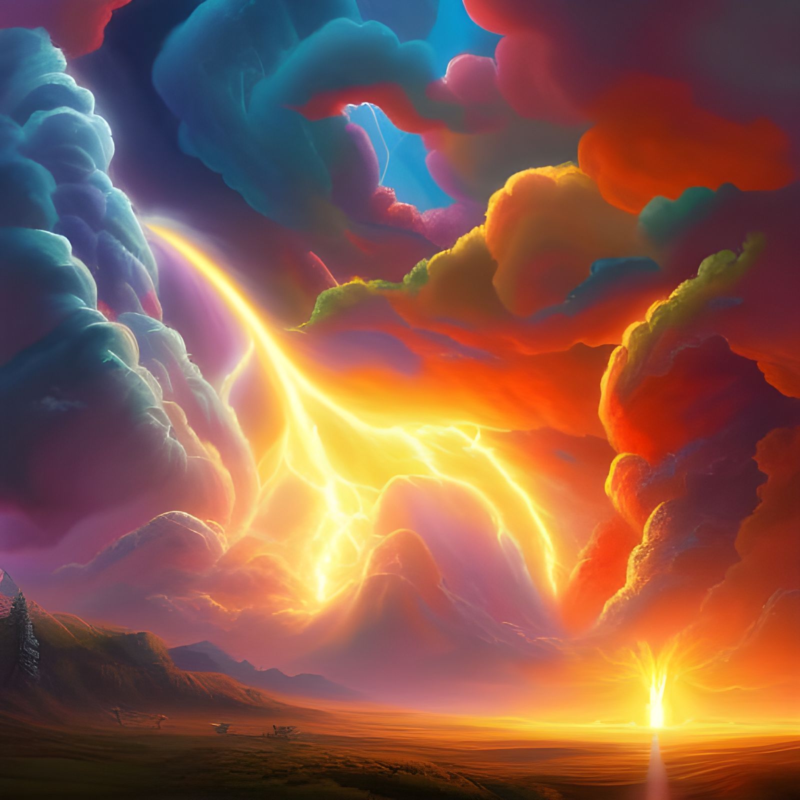 Hyperrealistic Storm Clouds with Volumetric Lightning