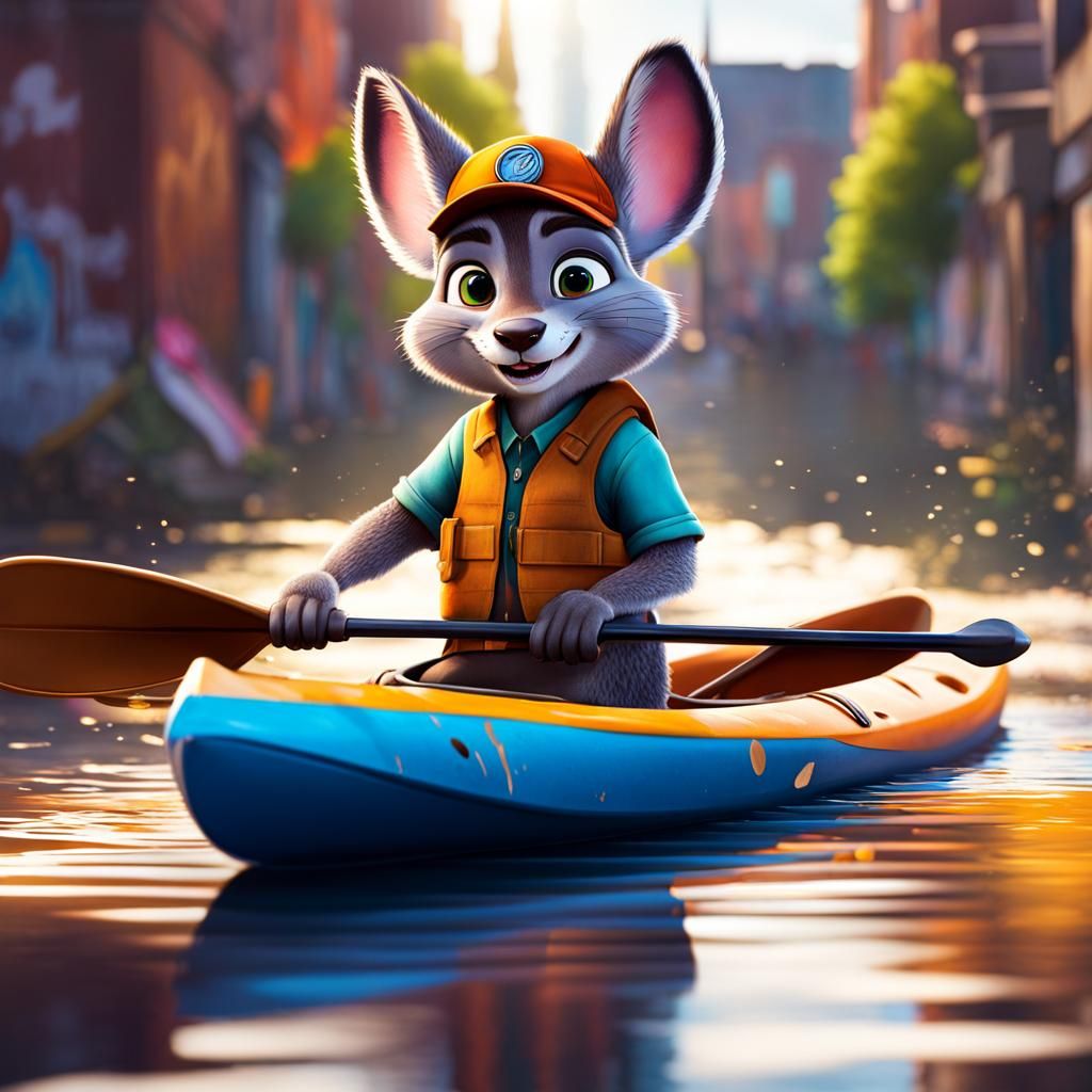 Yax Kayaking: Graffiti Art from Zootopia