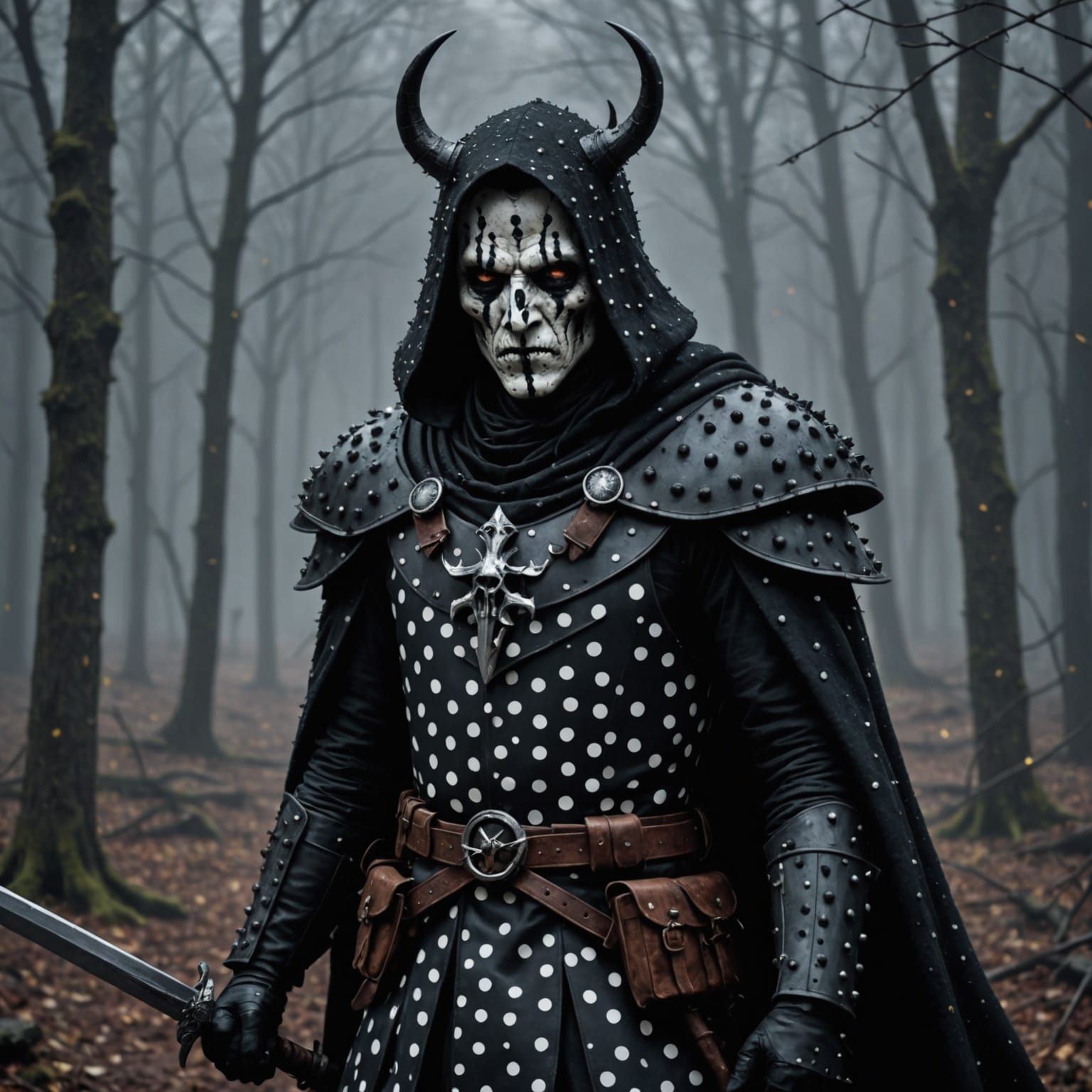 Grimdark Polka Dot Pattern: A Unique Aesthetic