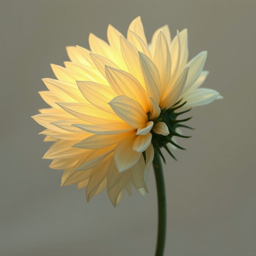 Ethereal Sunflower Blooms in Soft, Whimsical Light