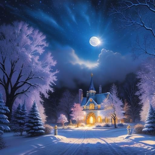 Winter Wonderland Nutcracker in Luminescent Style