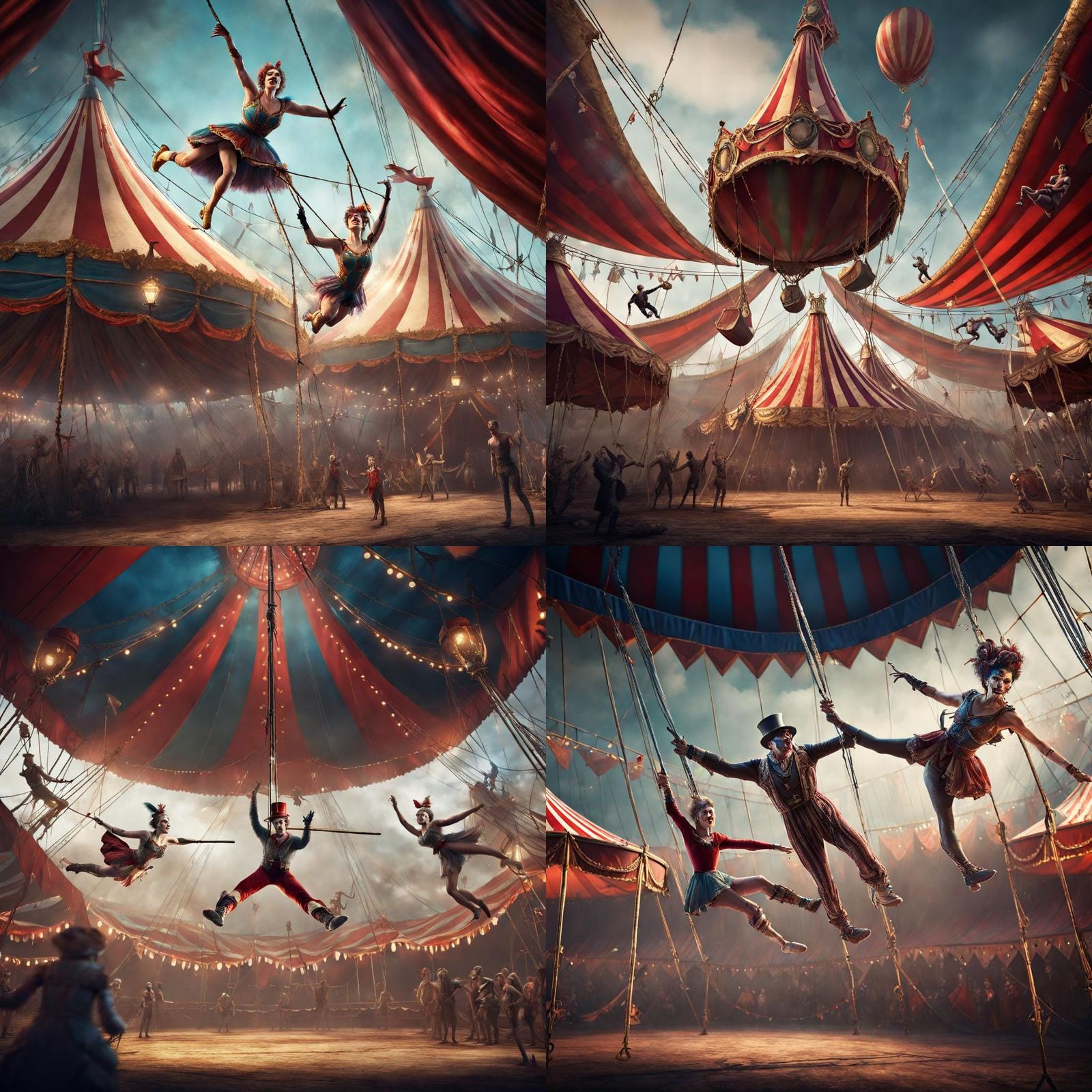 Creepy Trapeze Artists Under the Big Top