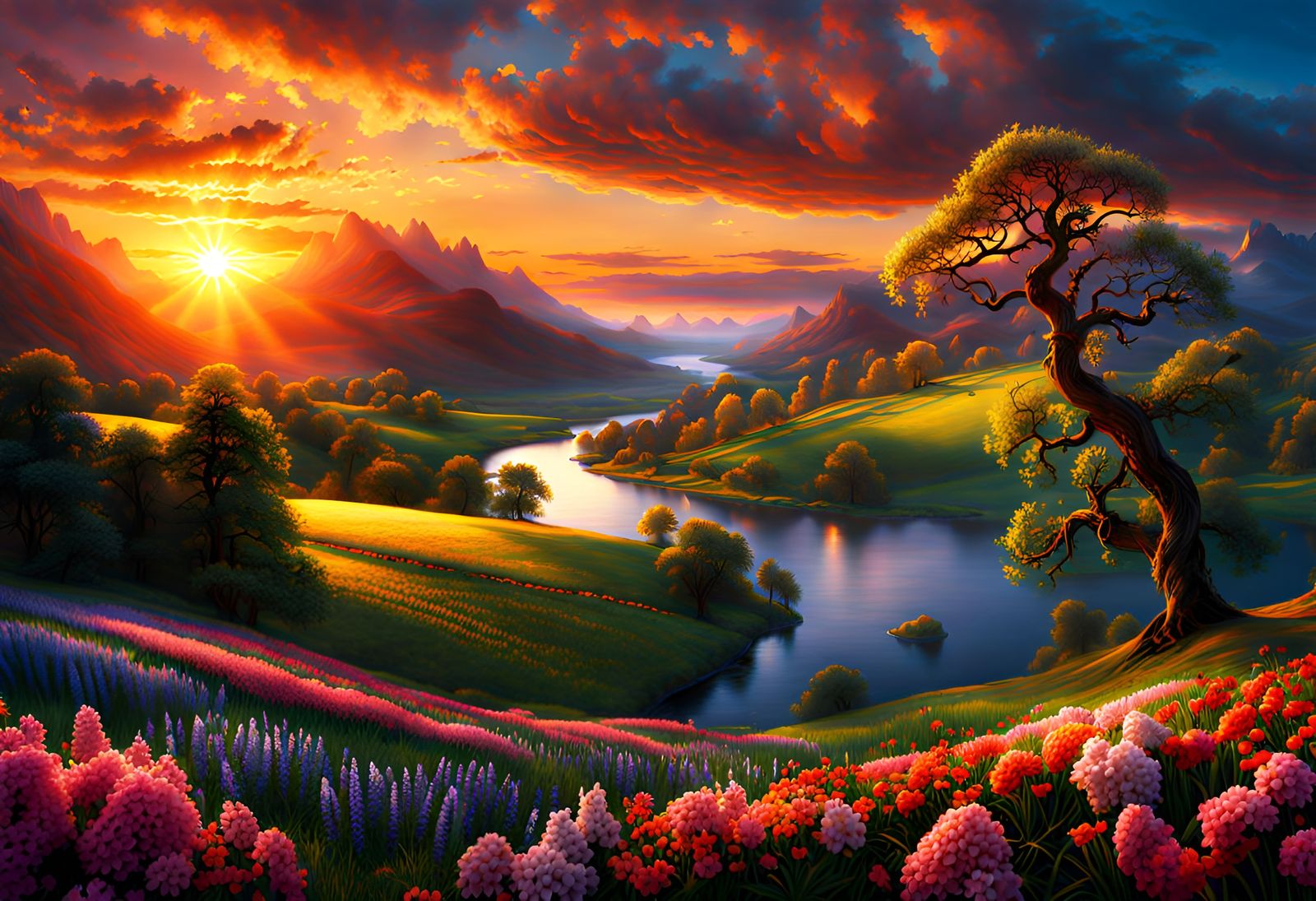 Spring Sunset: Love, Forgiveness, and Renewal