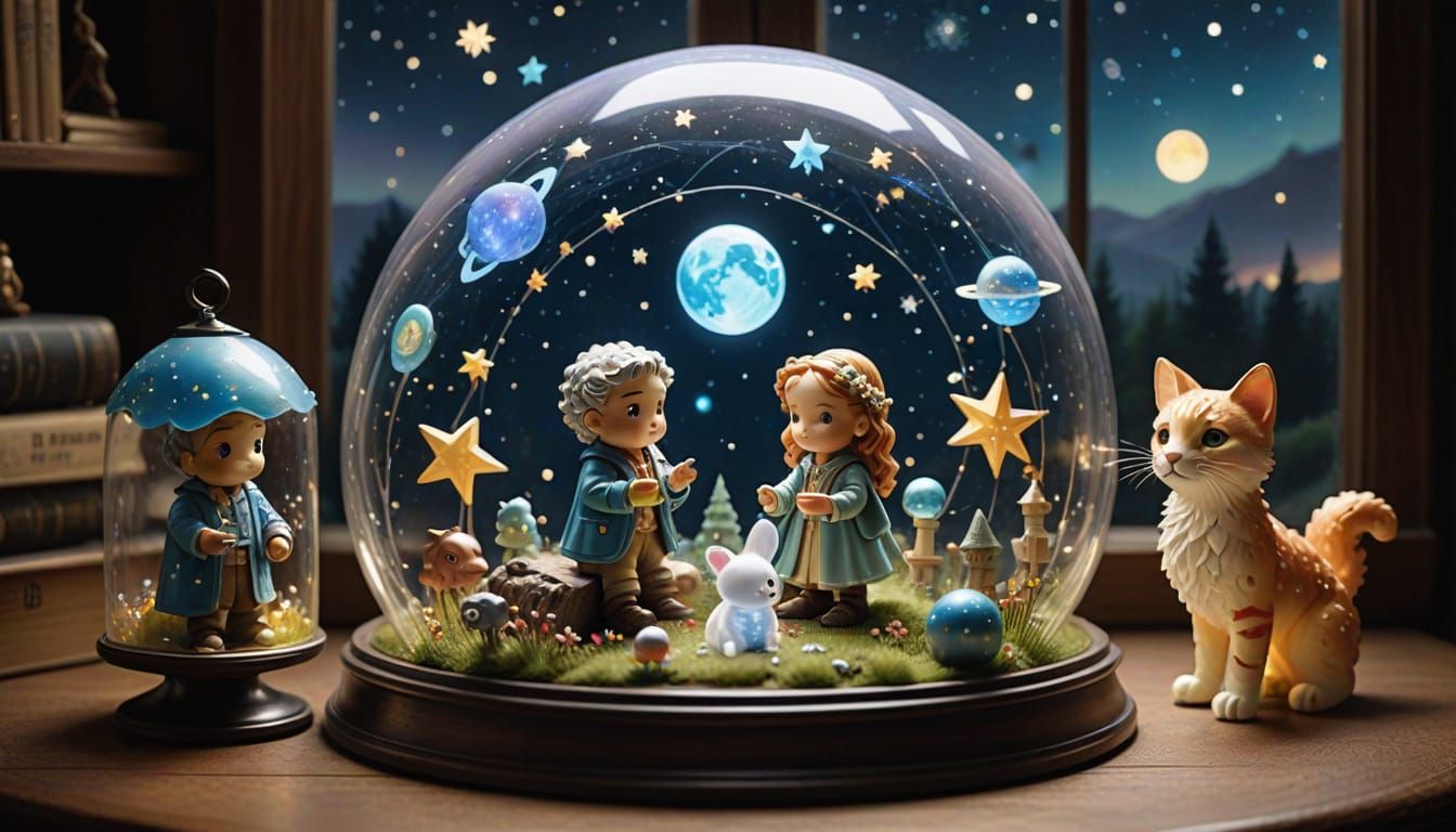 Magical Celestial Figures in a Deluxe Art Toy Box