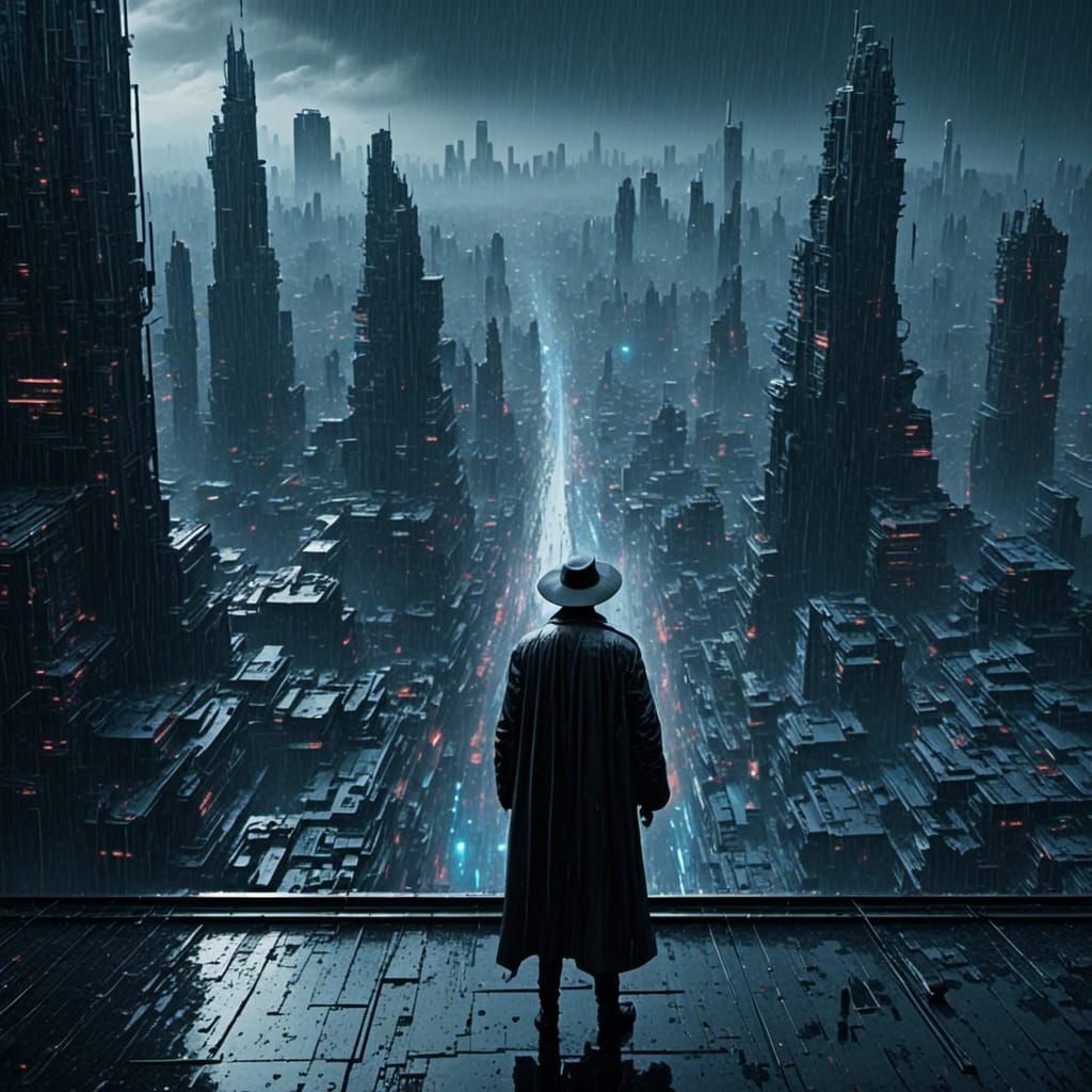 Dystopian Glitch: Film Noir in a Corrupted Matrix