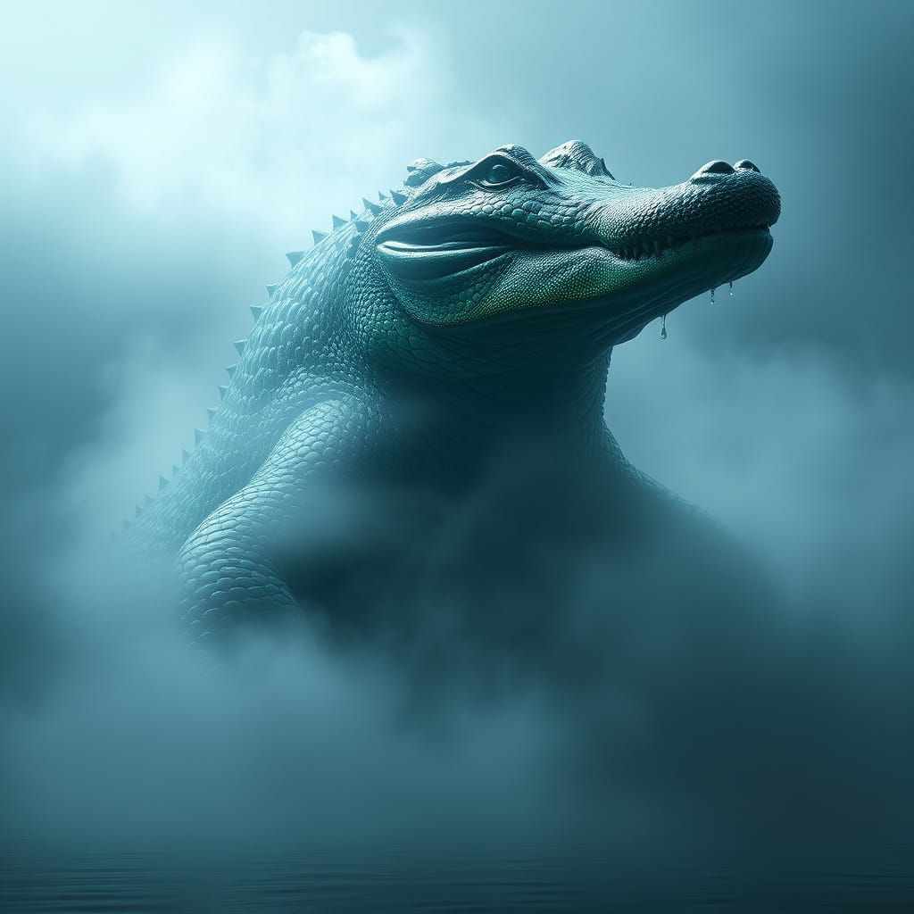 Emerald Monstrosity Rises from Fog-Shrouded Depths