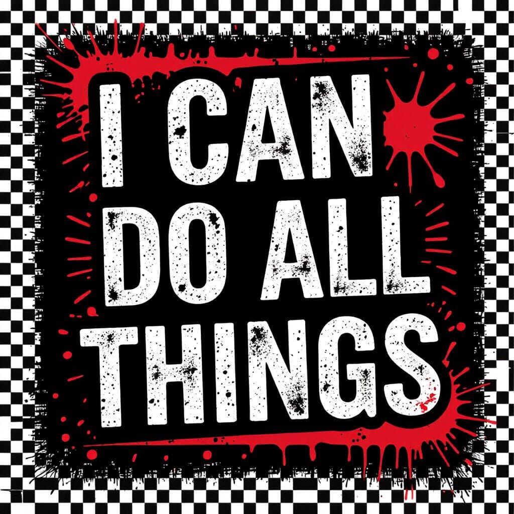 Distressed Typography Shirt Design in Grungy Style