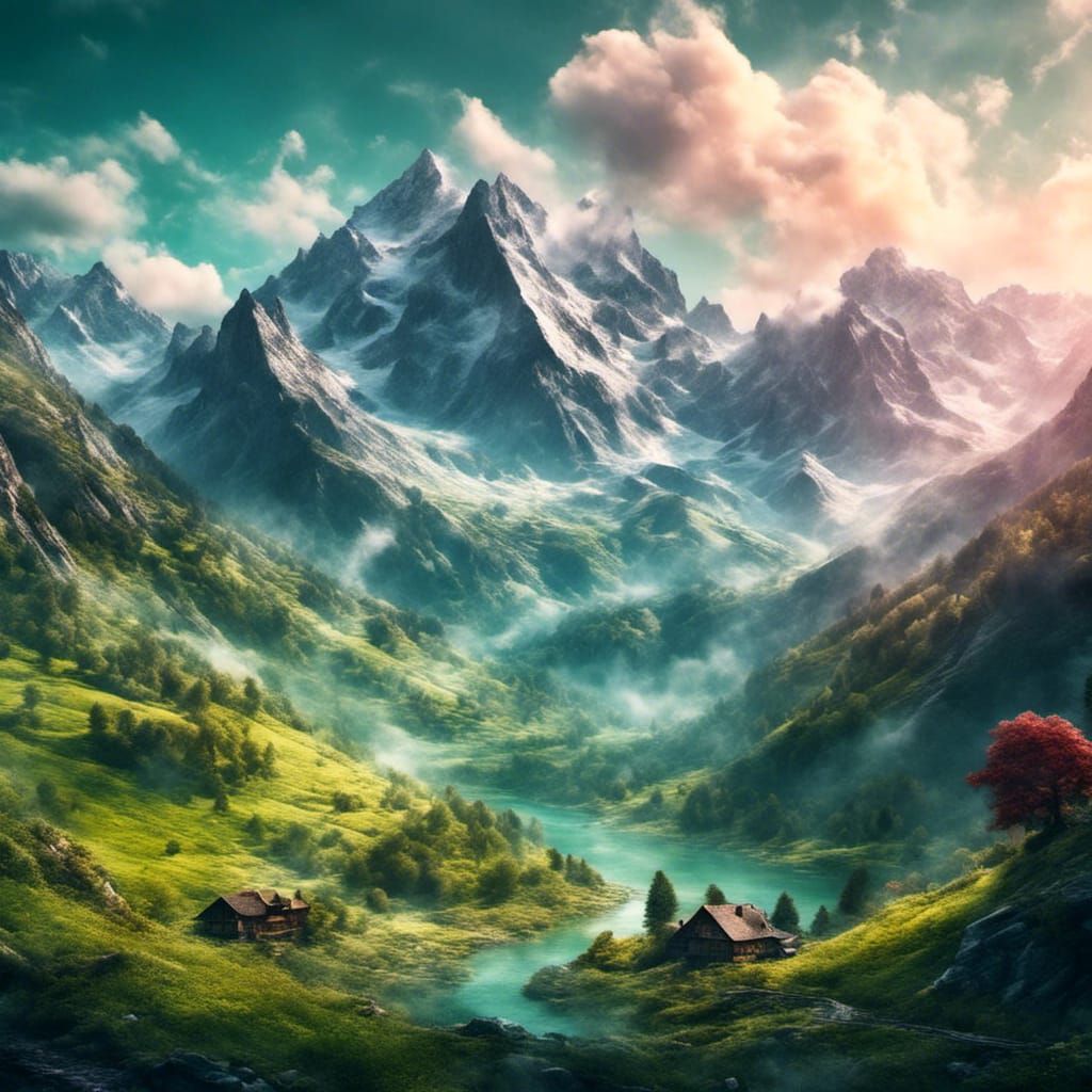 Stunning Hyperrealistic Landscapes of the Alps