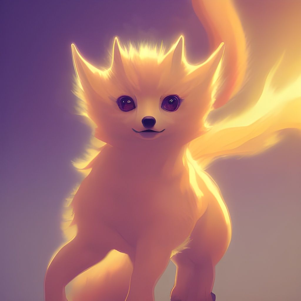 Detailed Vulpix Portrait: Artstation Concept Art