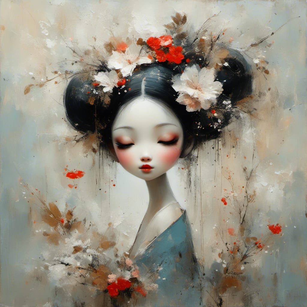 Elegant Geisha Portrait