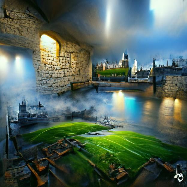 Tower of London: Detailed Digital Illustration