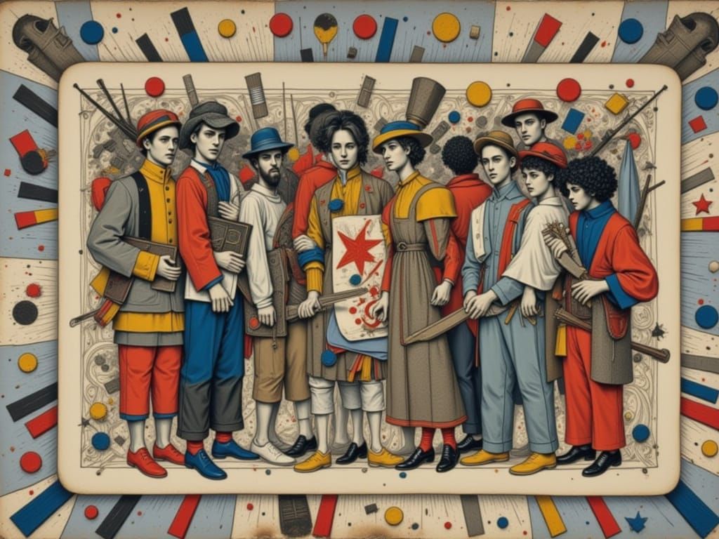 Magical Cards in a Stormy, Rainbow-Hued Dreamworld