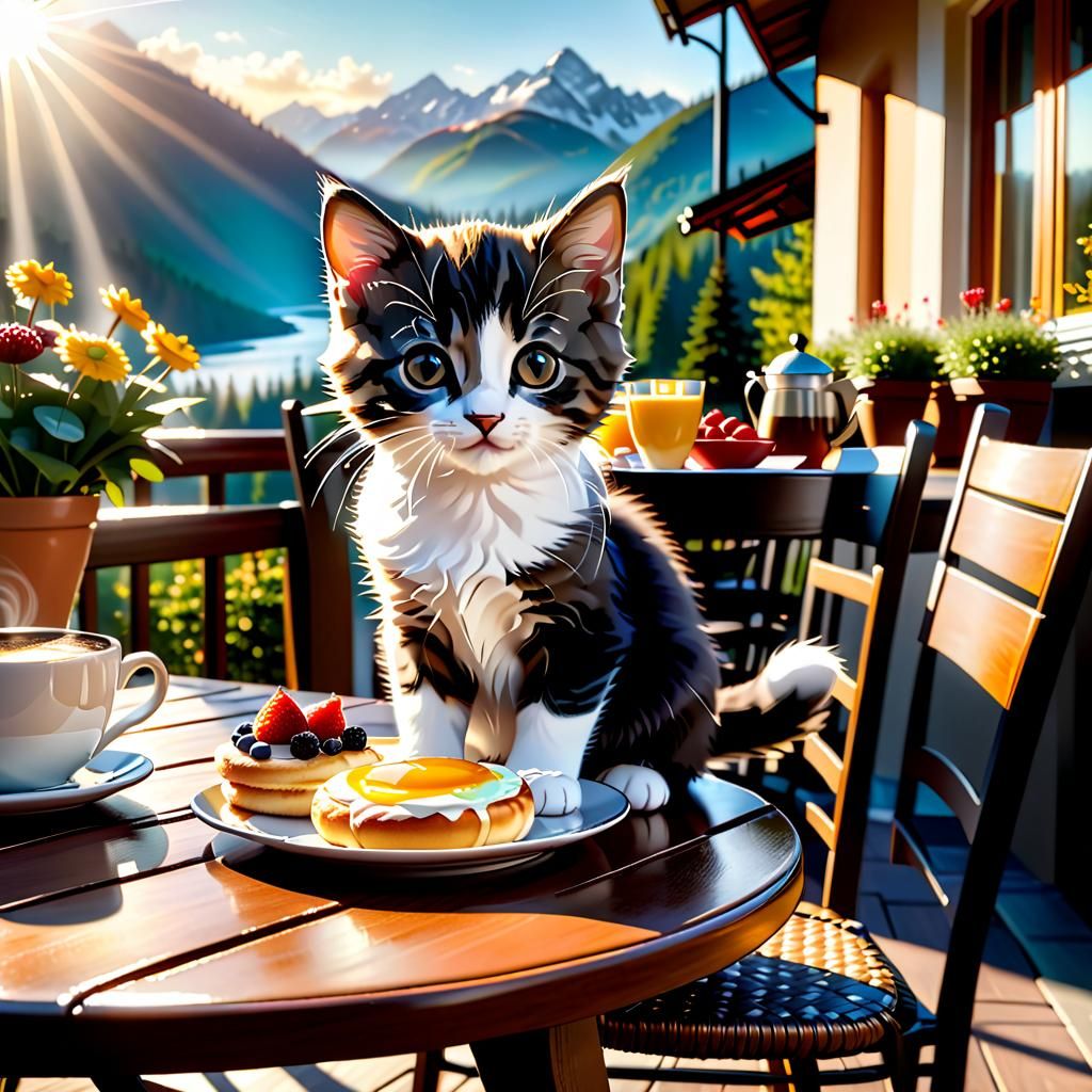 I meowd you breakfast