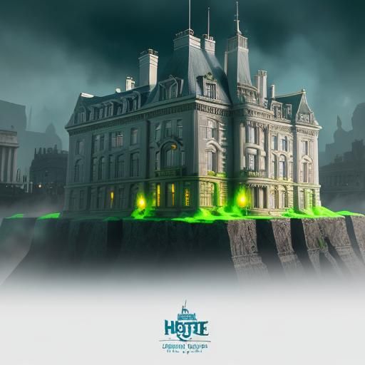 Slimer Eats the White House: Detailed Matte Painting