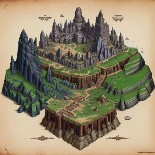 Detailed Underground Dungeon Map for RPG Gameplay