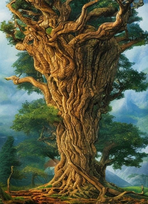 Yggdrasil World Tree: Norse Mythology Tapestry