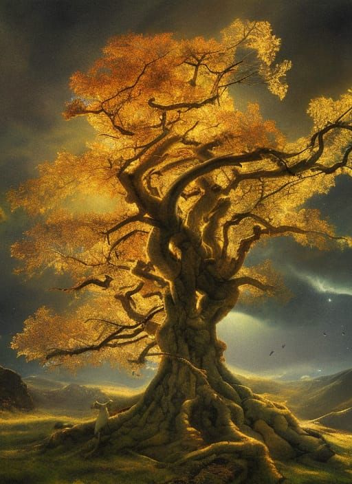 Yggdrasil: Norse Mythology Tapestry