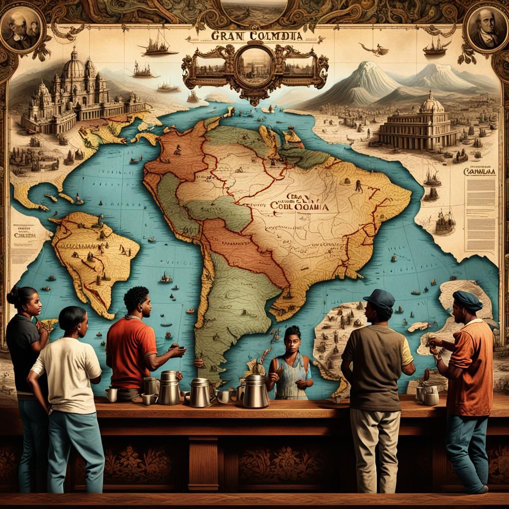 New Granada: A Matte Painting of Cultures and Ideals