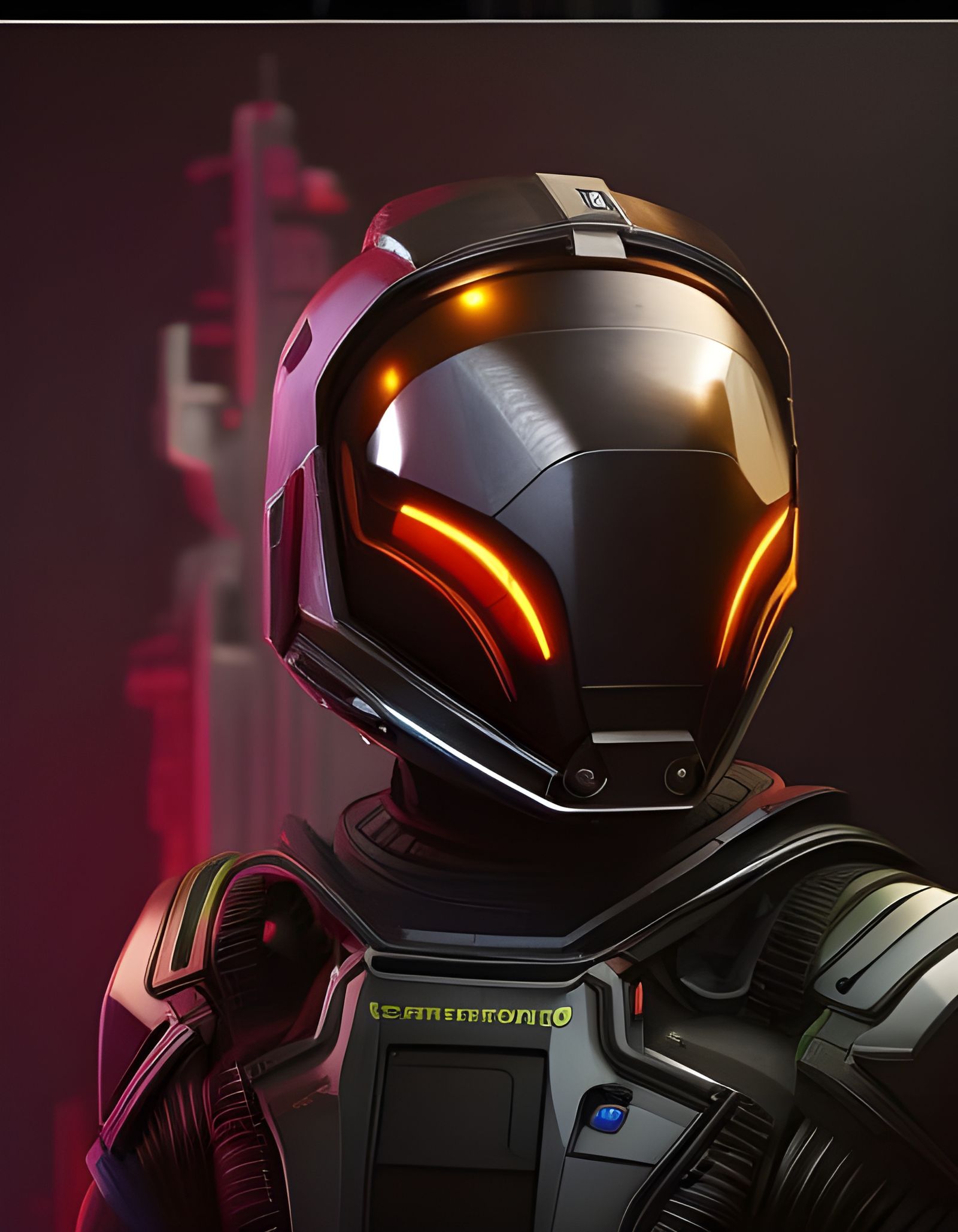 Ominous Space Suit on Alien Planet in Detailed Digital Art