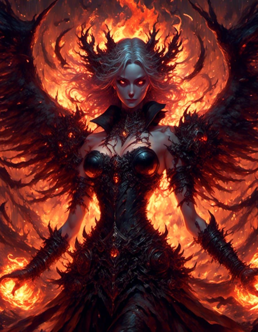 Inferno Spirit in Anime Style