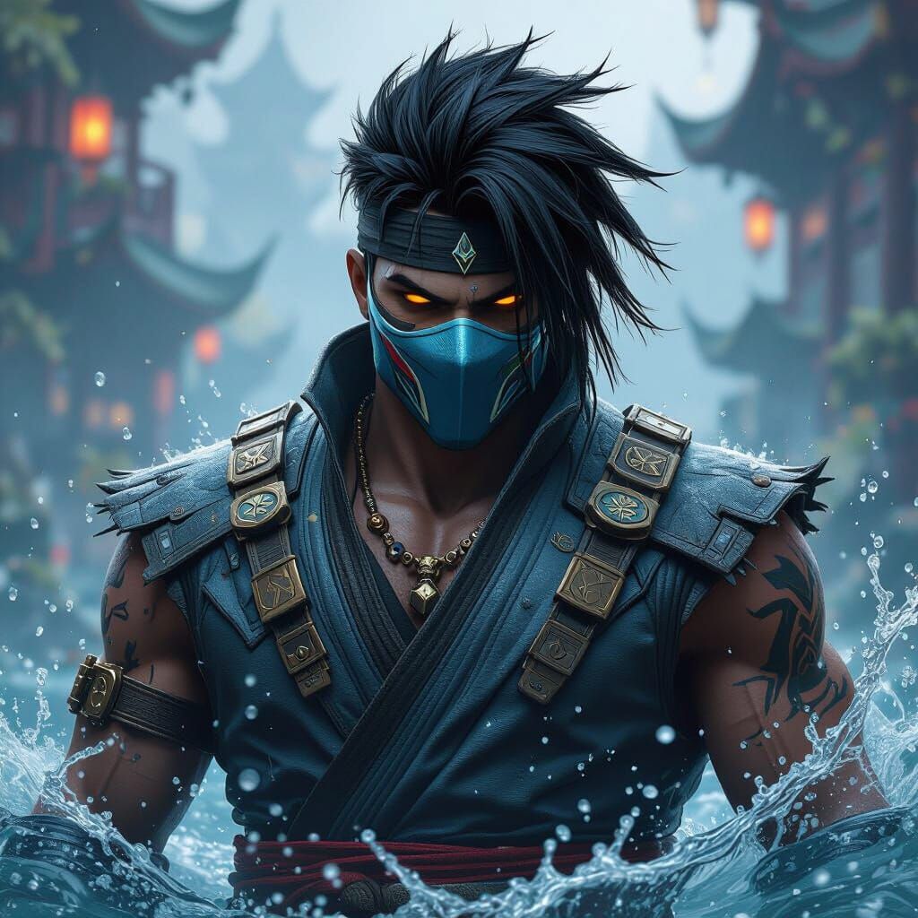 Shadow Jago Killer Instinct Poster in Matte Painting Style
