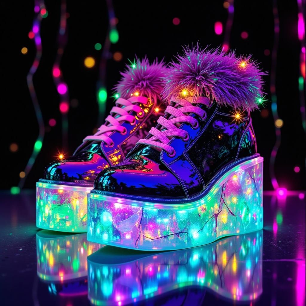 <lora:Dream Wave:1.0> <lora:Earth and cheek:1.0> 80s/90s retro‑futuristic Christmas: Holiday Edition.