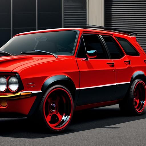 Custom Ford Pinto Wagon Hornet with Red Accents