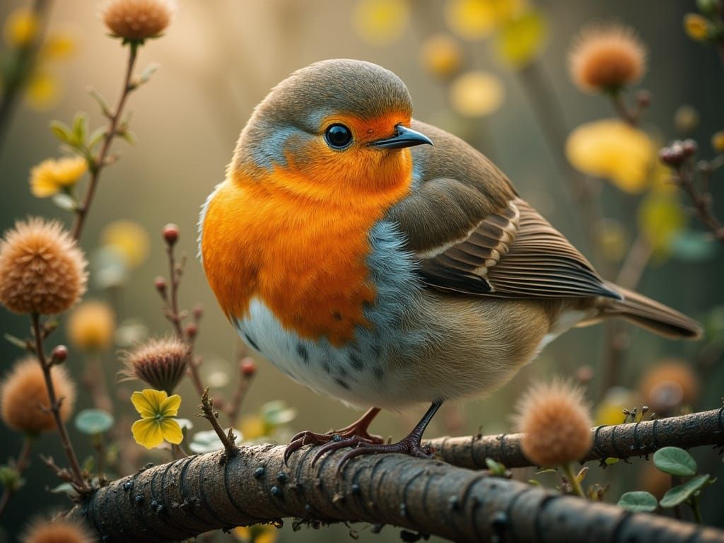 Abstract Reality Robin Art