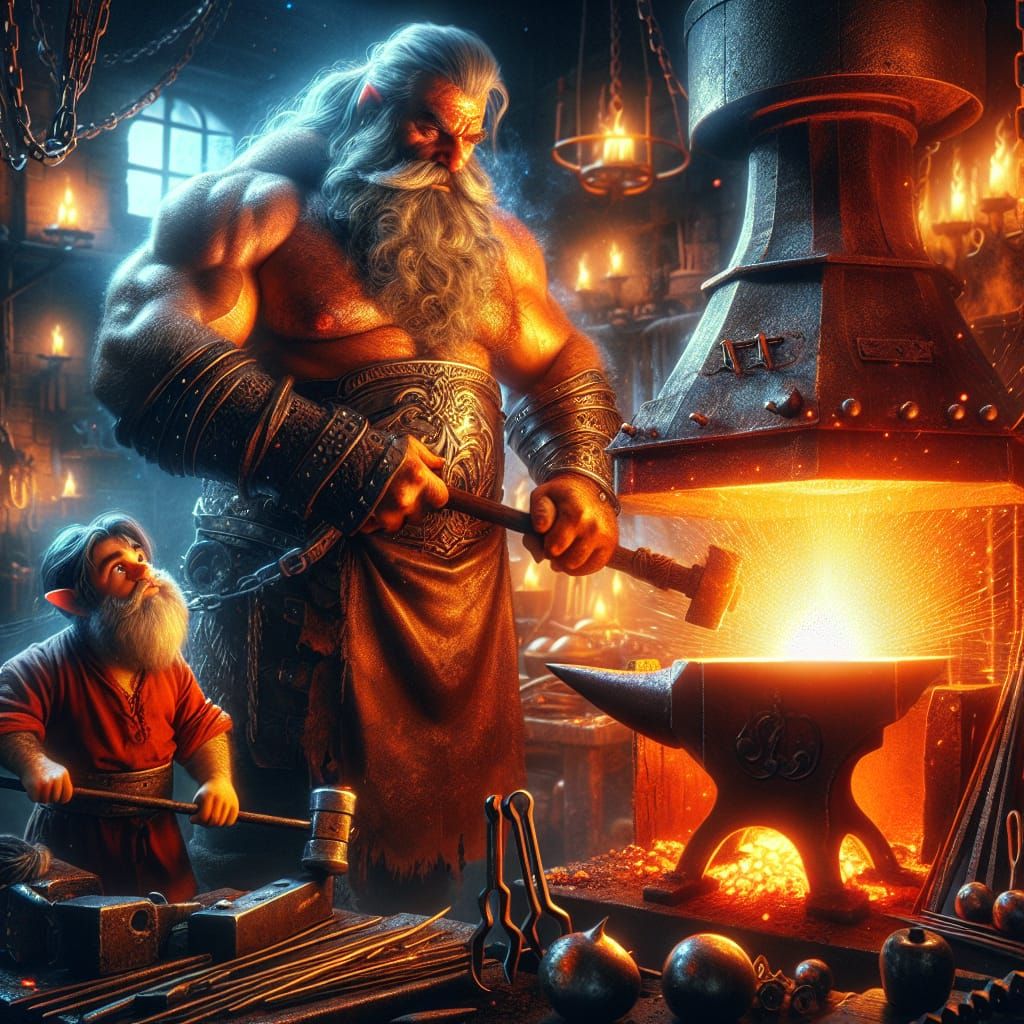 The Dwarf and Gnome blacksmiths