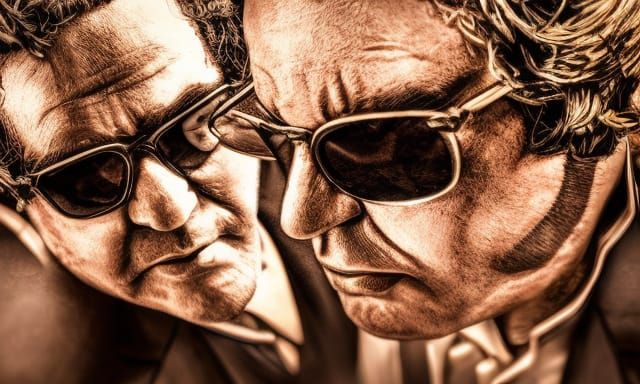 Blues Brothers Form Death Metal Band in Gothic Art