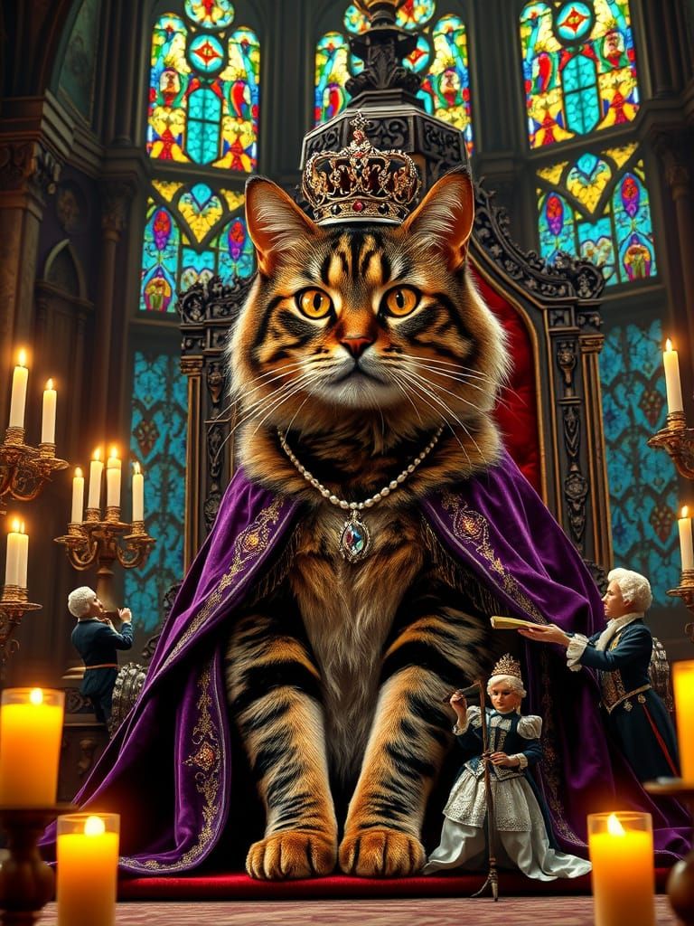 Medieval Throne Room in Warm Candlelight