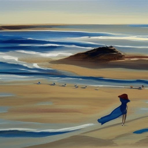 AI Generated Beach Scene