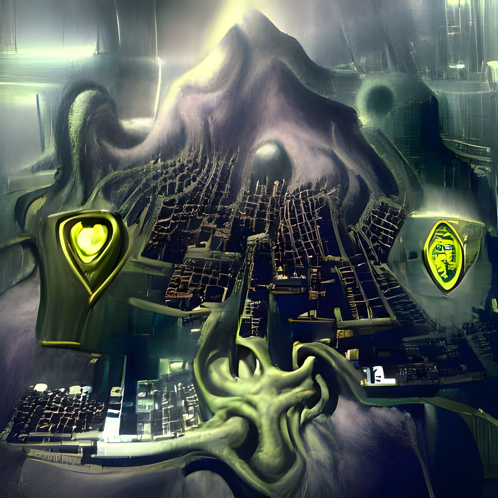 Gothic Cityscape Inspired by Lovecraft