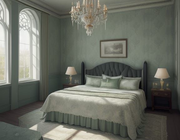 Luxury Bedroom in Vintage Elegance