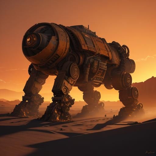 Aloy in Post-Apocalyptic Desert Landscape